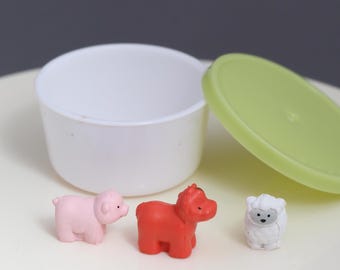 Dollhouse Miniature Toys Animals Box Action Figures 1:12 Scale Dollshouse Play Room Kids