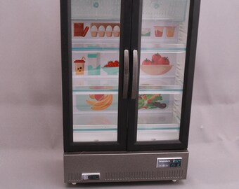 1:12 Scale Bakery Display Fridge Freezer Dollhouse Miniature Supermarket Restaurant