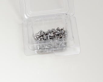 1:6 scale tool set store package silver screws jar container workshop dollhouse miniature