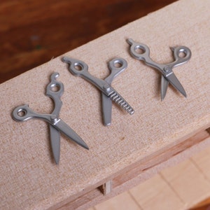 Escala 1/6 peluquería en miniatura tocador arte tijeras accesorios médicos casa de muñecas 1:6