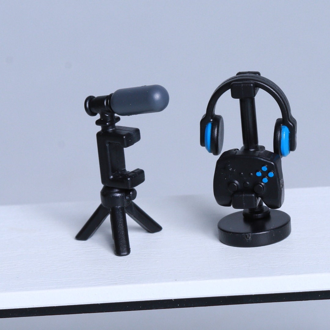 112 Scale Video Game Controller Headset Microphone Game Etsy