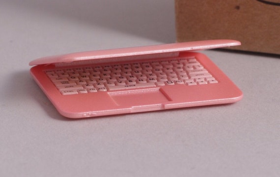 3-teiliges Mini-Laptop-Set Für Puppenhäuser – Inkl. Laptop, Tablet & Handy Im 1:12 Maßstab (realistisch, öffenbar)