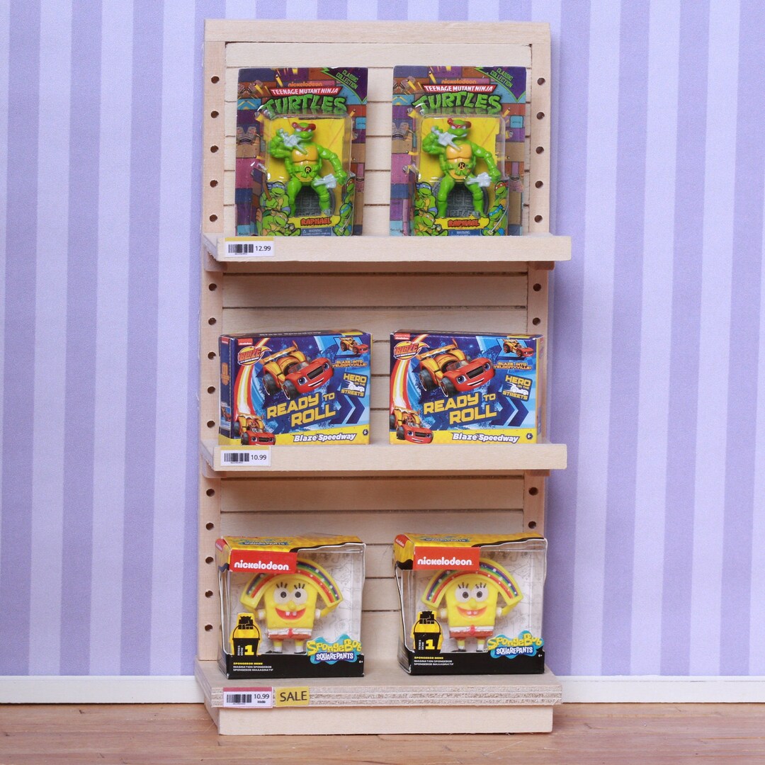 112 Scale Toy Store Shelf Toys Miniatures Dollhouse Kids Room 1/12
