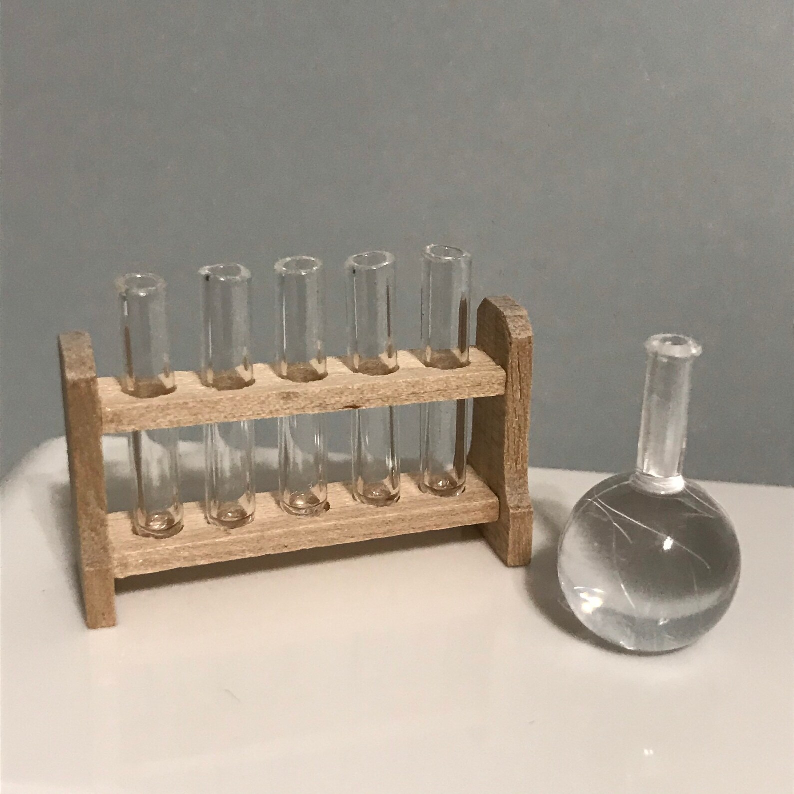 Miniature Beaker Test Tubes Dollhouse Science Doctor Classroom Etsy