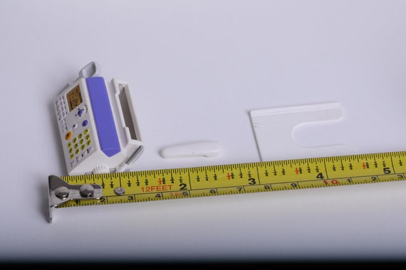 Xyer Mini Ruler Compact Fine Workmanship Plastic Model Miniature Dollhouse  Drafting Tools for 1/12 Doll House Blue