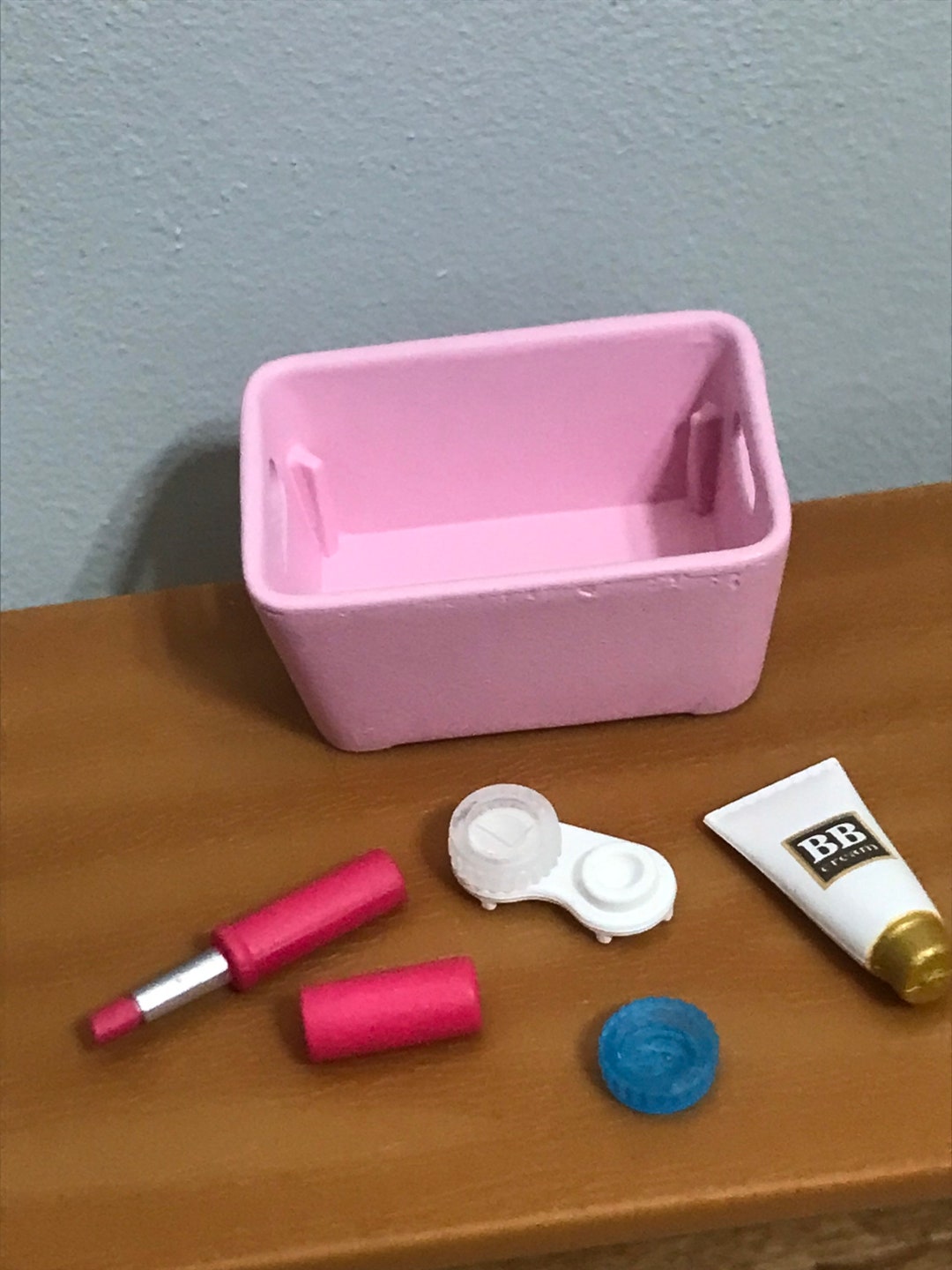 Miniature Dollhouse 112 Scale Cosmetics Make up Rement Rement Box 1/6