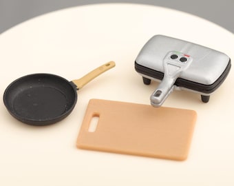 1:12 kitchen accessories set pots pans blender cooking dollhouse miniature rement tools