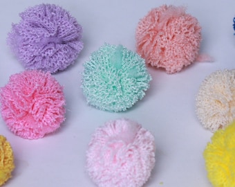 10PC Baño puf esponja casa de muñecas miniatura 1:12 1/6 miniaturas miniaturas accesorios casa de muñecas