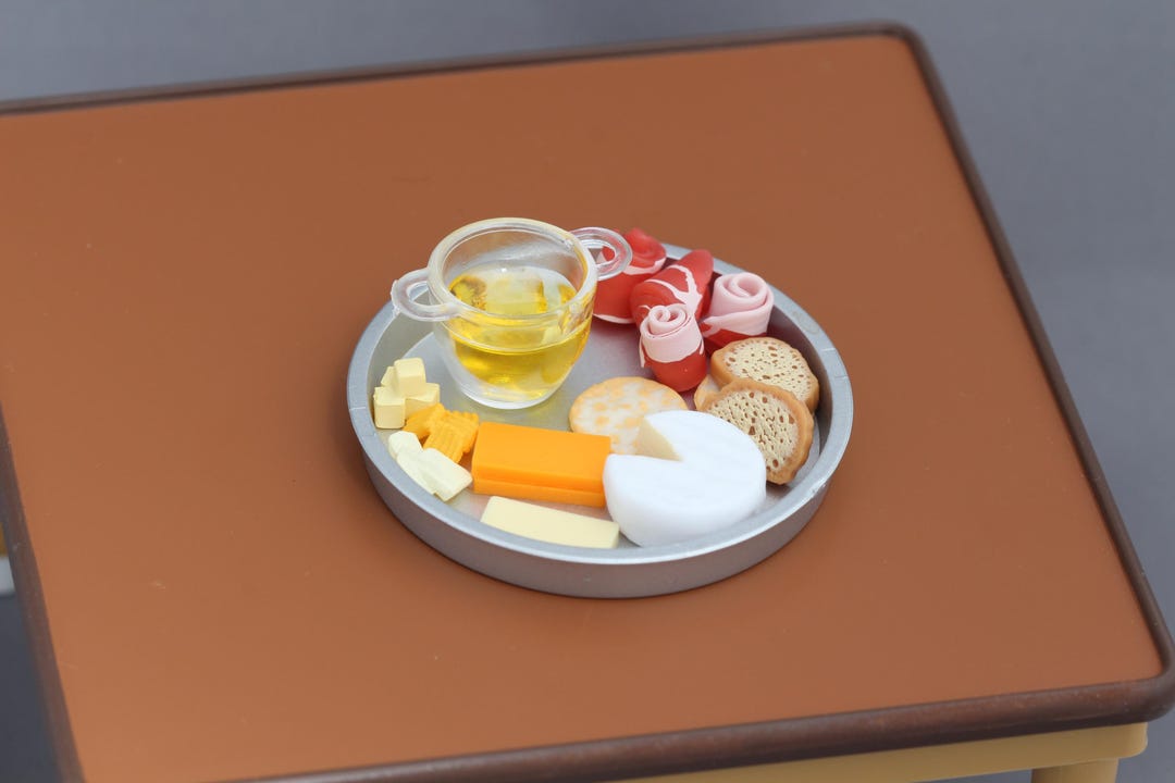 1:12 1/6 Scale Food Charcuterie Board Dollhouse Miniatures Cheese - Etsy