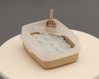 1:12 scale cat pet litter box dollhouse miniature dollshouse