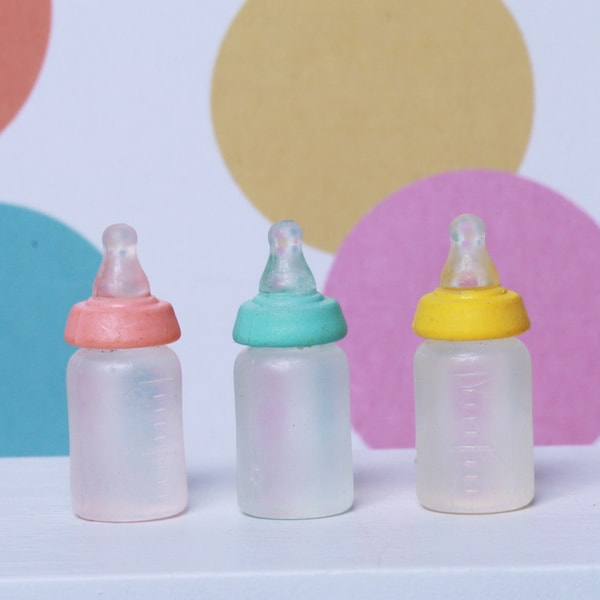 1:12 scale baby bottle dollhouse miniature nursery