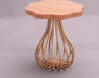 1:6 Scale Statement End Table Dining Room Designer  Interior Miniature Dollhouse
