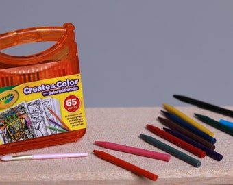 1/6 scale dollhouse children’s craft supplies toys miniature rement paint crayon