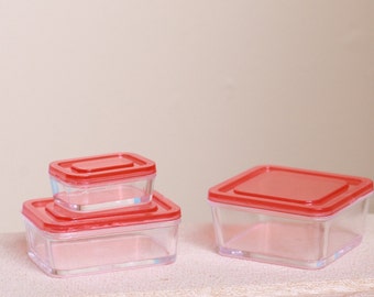 1:12 Scale Dollhouse Lunch Containers Miniature Container Reusable School