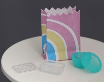 Dollhouse Miniature 1:12 Scale Kitchen Accessories resusable lunch container