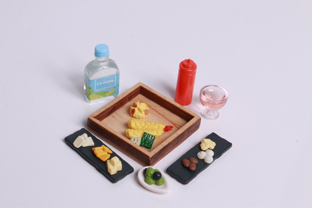 1:6 Scale Food Lot Meat Cheese Tray Bread Cutting Board Rement ...