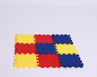 Casa de muñecas en miniatura, bloques de espuma, suelo, garaje, sala de juegos, bloques de juguete, tapete