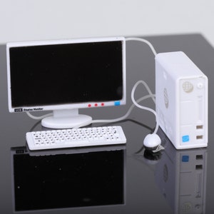 1:12 Scale PC Computer Personal Computer Dollshouse Miniature keyboard mouse USB monitor office