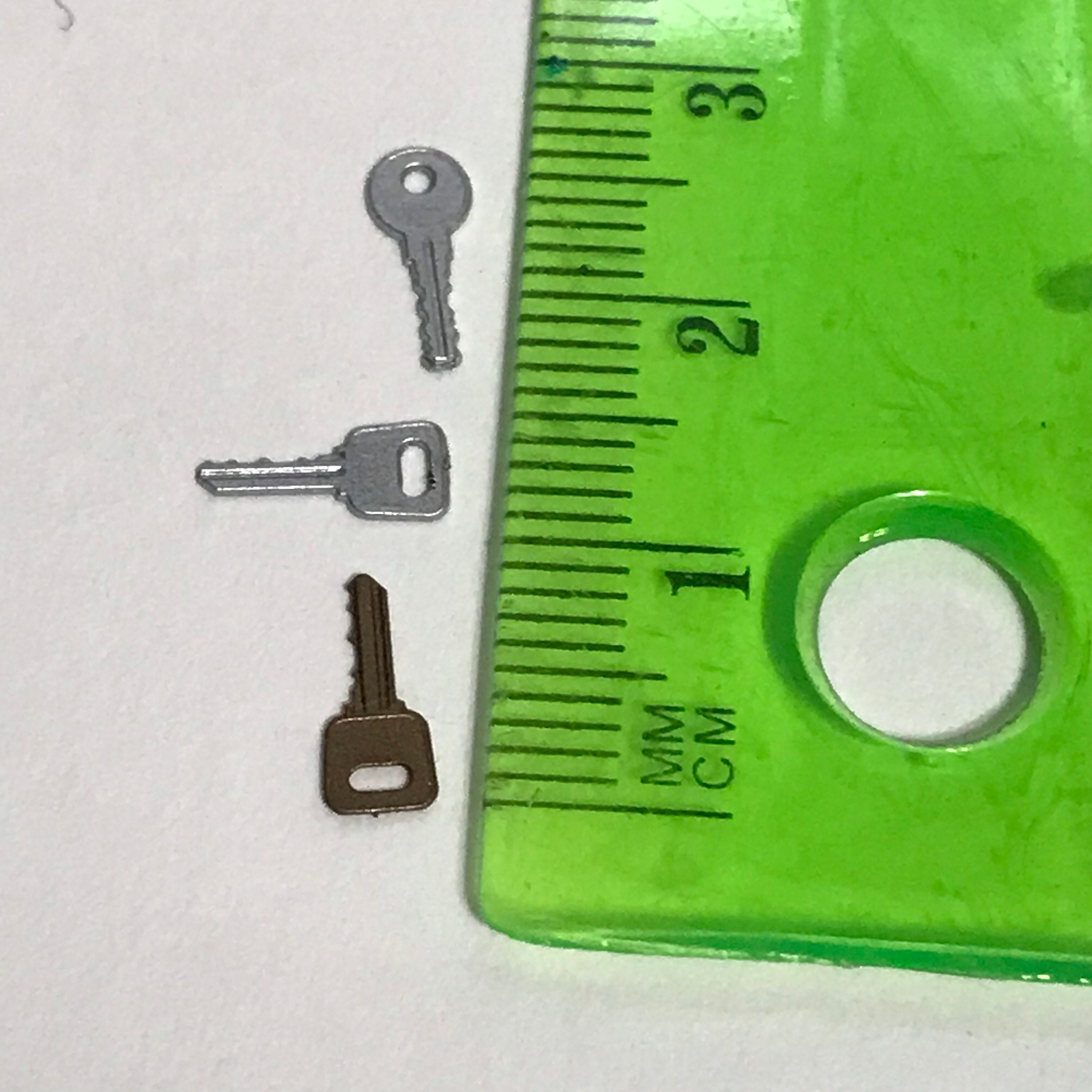 16 scale keys dollhouse key keychain dolls house miniatures Etsy