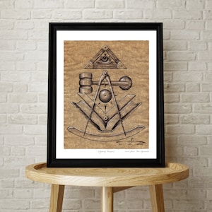 Masonic Light | Light of Wisdom | Past Master | 12&quot; x 16&quot; Paper Print