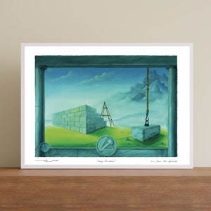 Masonic Pillars | Strong Foundation | Entered Apprentice Degree | 12&quot; x 16&quot; Paper Print