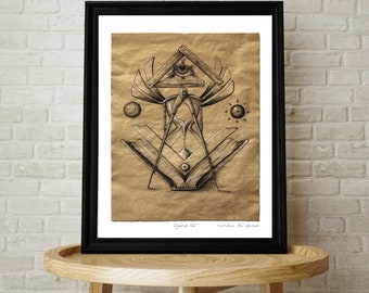 Masonic Light | Light of Time | 12" x 16" Paper Print