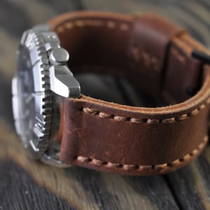 Handmade Leather Mens watch strap 16mm  18 mm  20mm  22mm  24mm 26mm Watch band