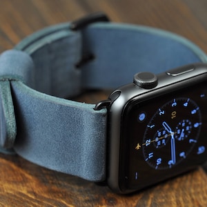 Apple Watch Band Series 6 5 4 3 2 1, Apple Watch Band 44mm 40mm 42mm 38mm iwatch band, apple watch strap, Blu Band - Personalization