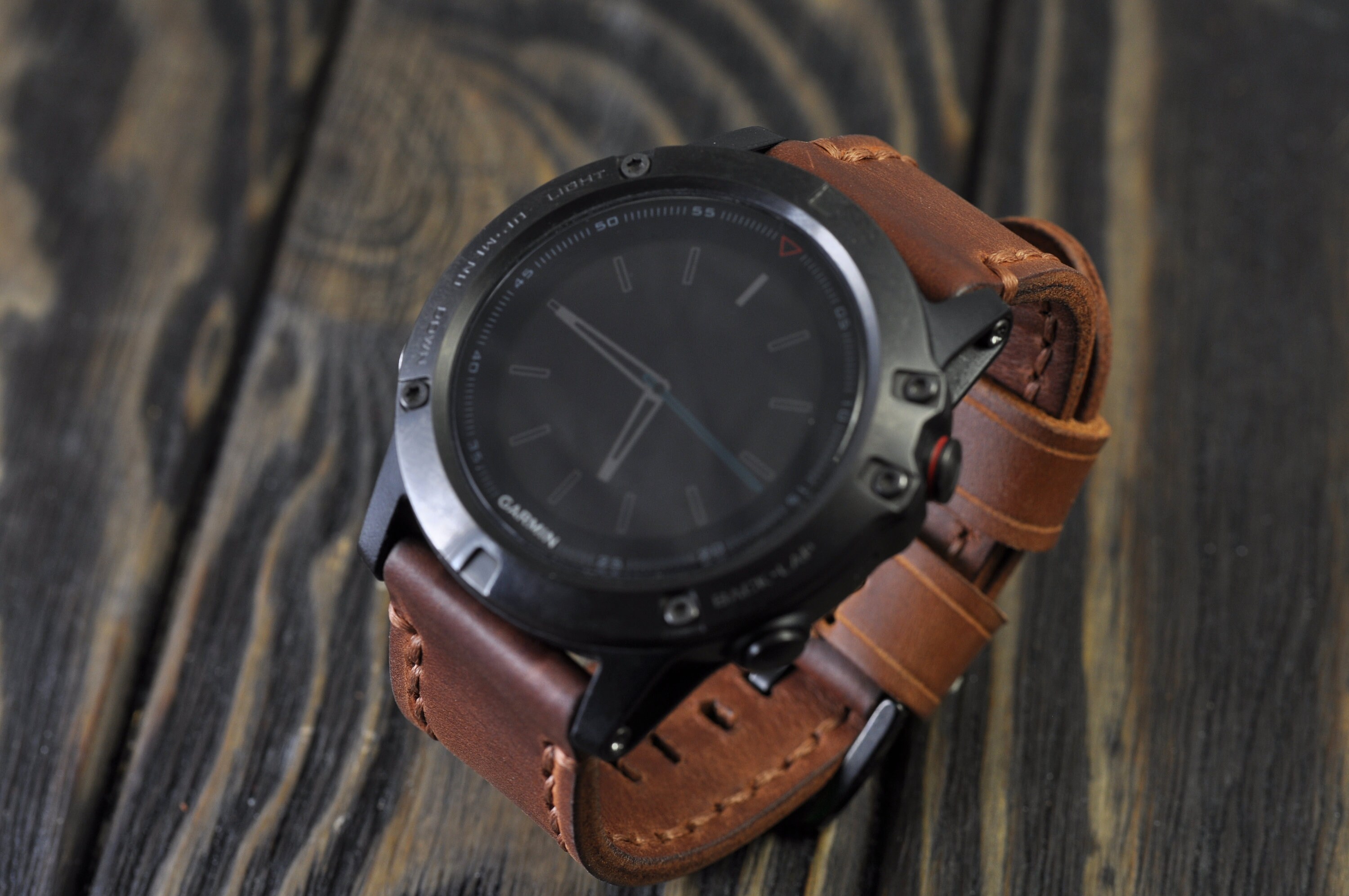 Leather Mens Handmade watch strap for the Garmin Fenix 5/5S/5X Etsy