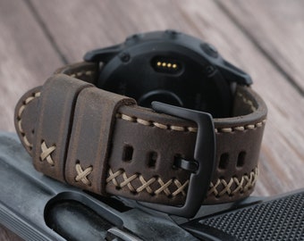 Garmin fenix 5 cheap leather watch band