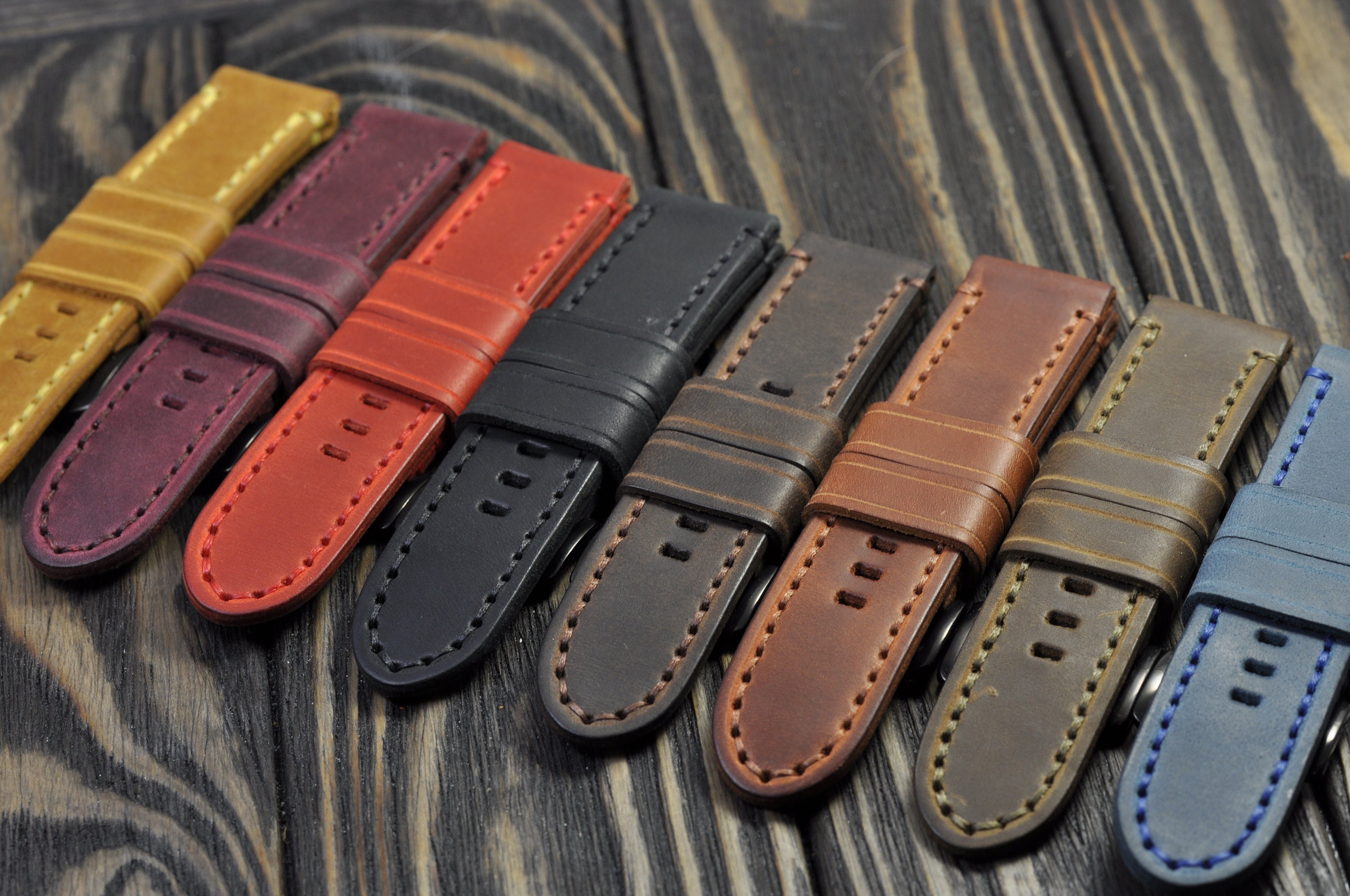 Leather Mens Handmade watch strap for the Garmin Fenix 5/5S/5X | Etsy