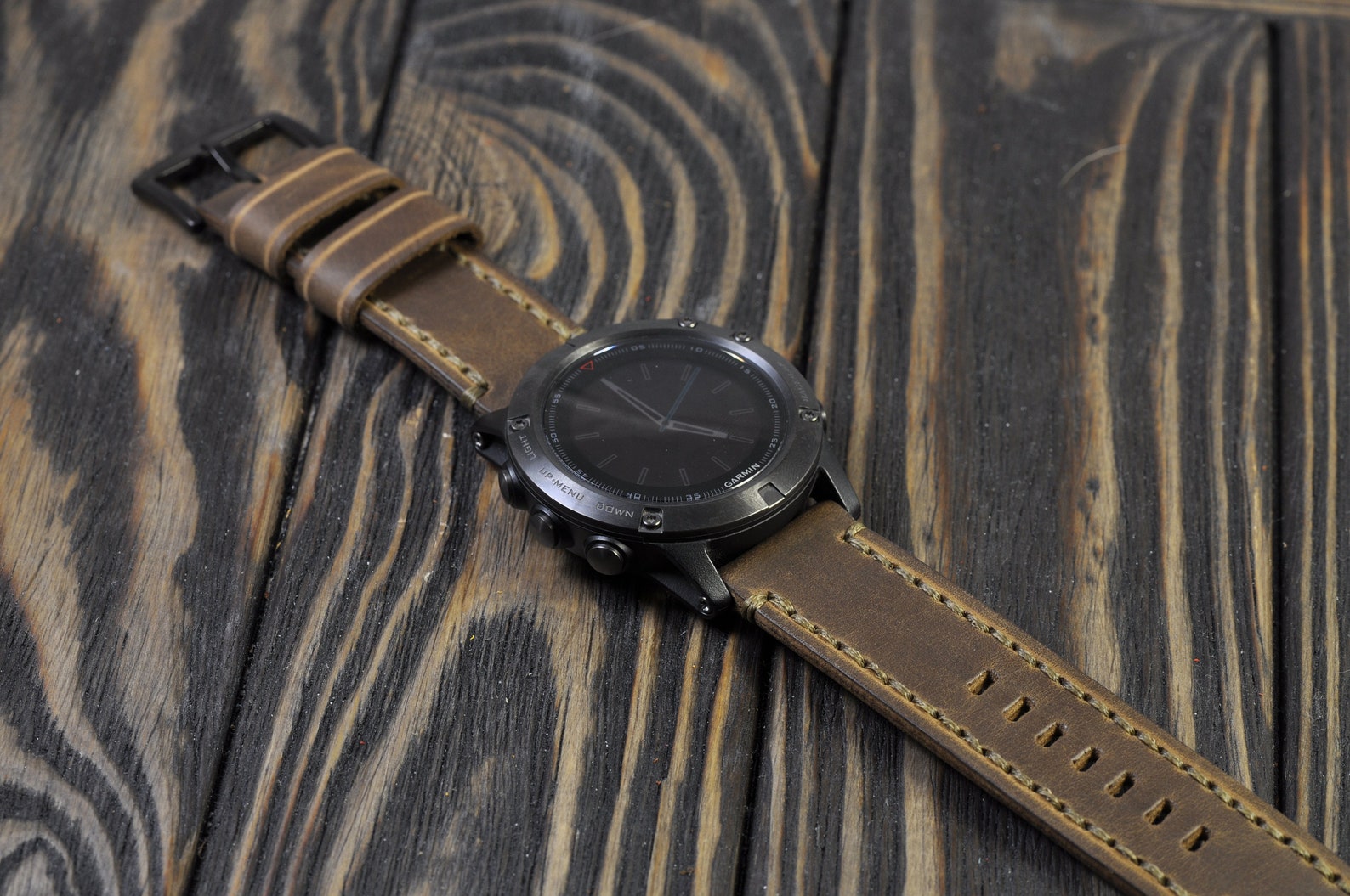 Leather Mens Handmade Watch Strap for the Garmin Fenix 5/5S/5X Etsy