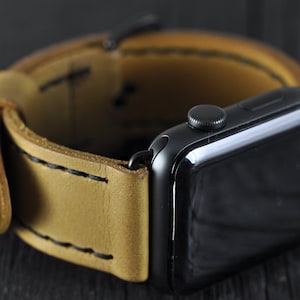 Apple Watch Band 42mm 40mm 44mm  38mm iwatch band, apple watch strap, apple watch band Series 1 2 3 4 5  Yellow apple band, Personalization