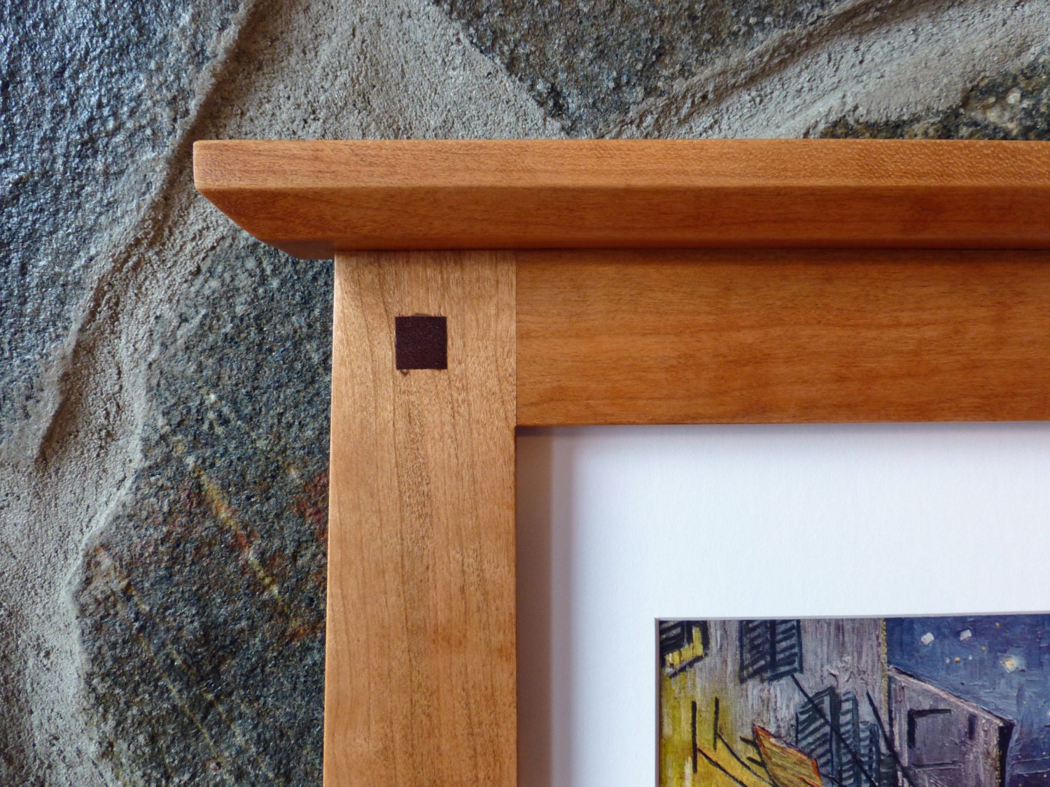 Arts and Crafts Cherry Picture Frame 11x14 Opening 8x10 With Etsy