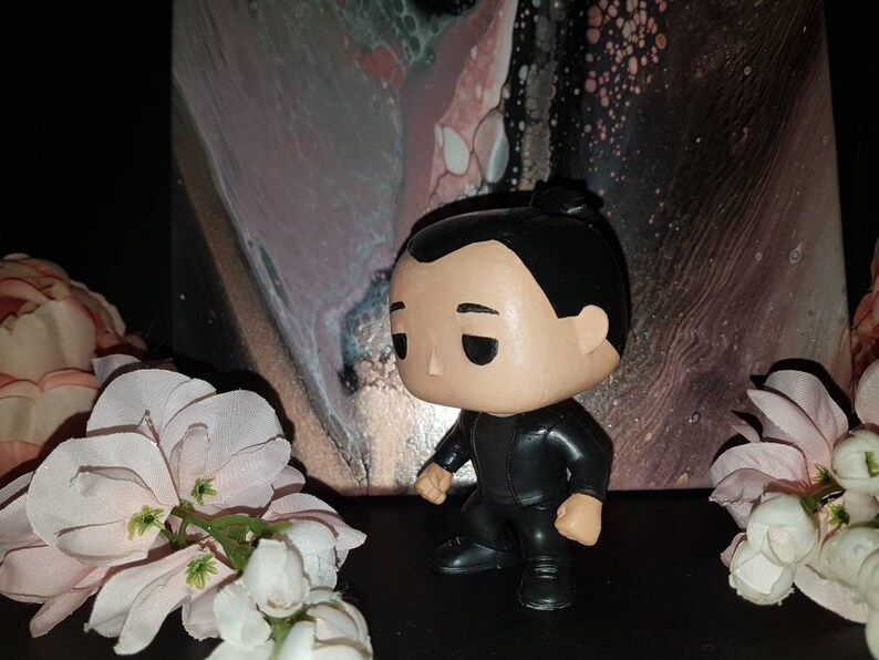 funko pop with leather jacket
