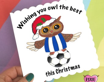 Sheffield Wednesday Card Sheffield Wednesday Owl Card Owls Etsy