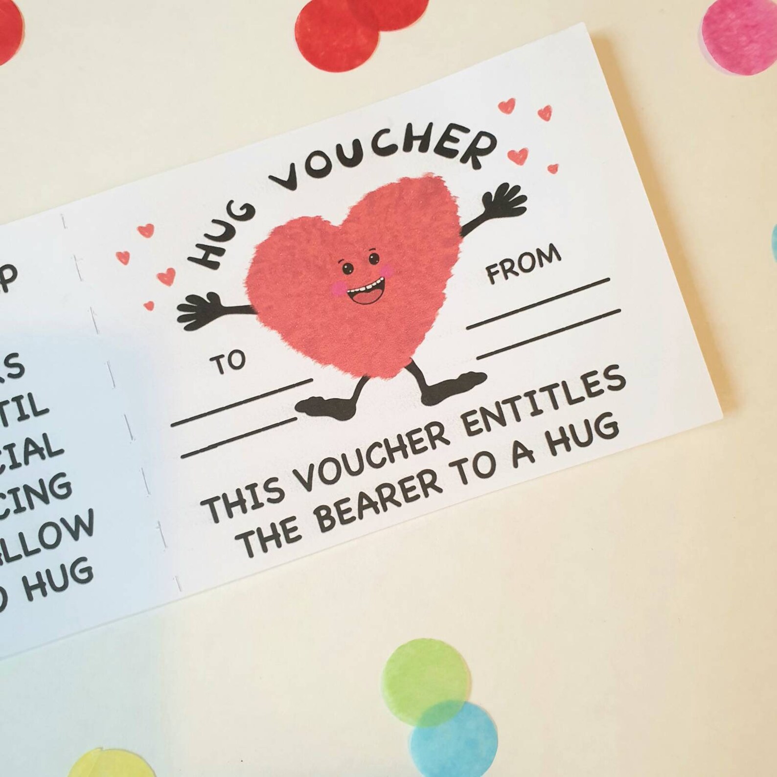 Hug vouchers send a hug voucher for after social distancing Etsy