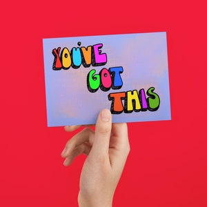 fridge art pin board art. typography postcard Believe in yourself postcard positive postcard wall art
