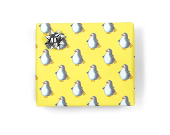 Eco Penguin wrapping paper, baby wrapping paper, you are my penguin gift wrap