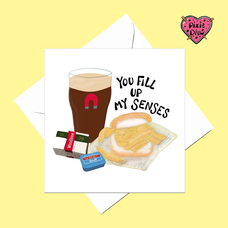 Sheffield united card, you fill up my senses song, blades card, blades football fan card, valentines, anniversary, birthday image 10