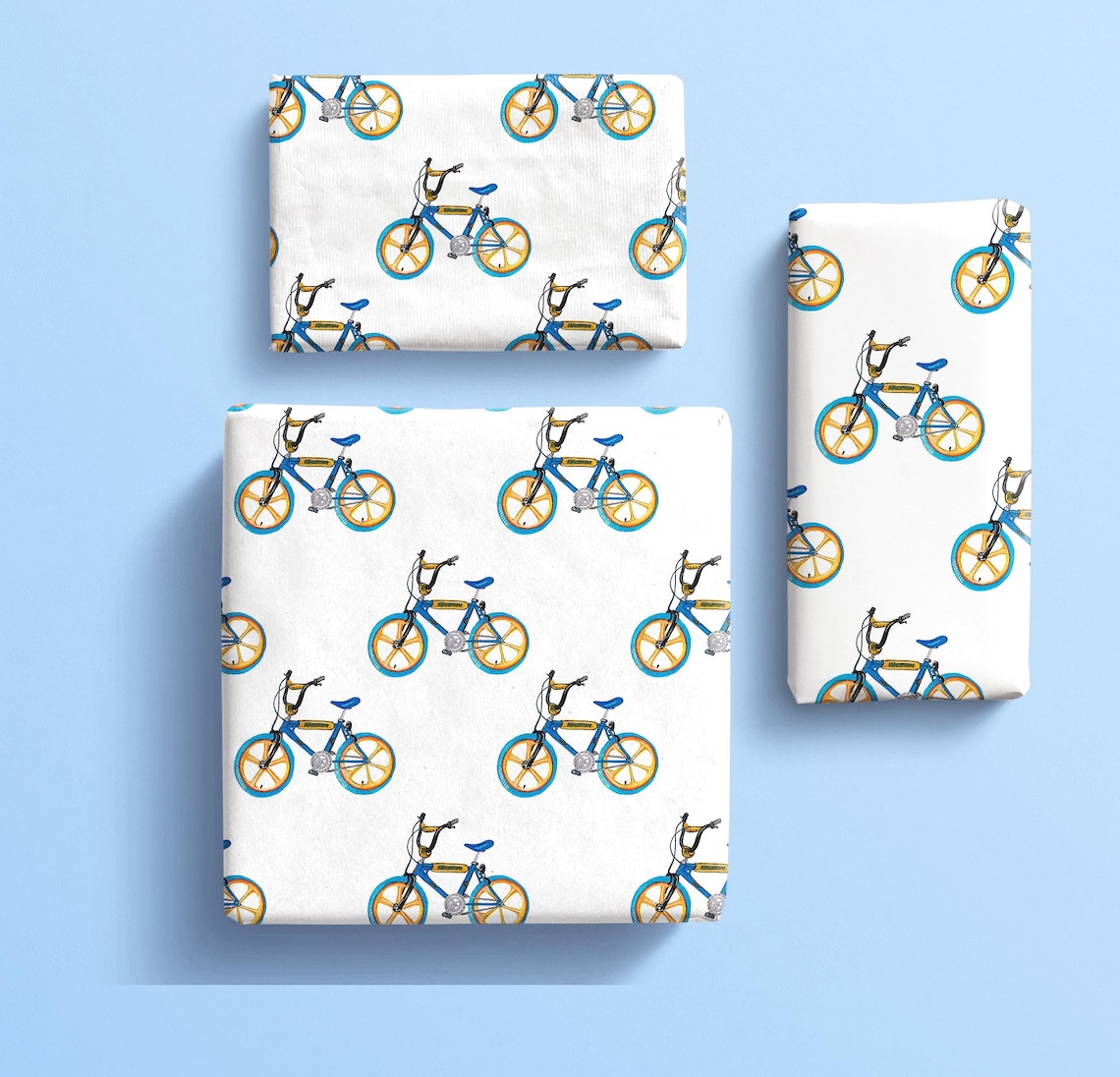 BMX Gift Wrap BMX Wrapping Paper Bike Gift Wrap Novelty Etsy UK