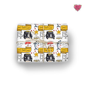 Best Dad Ever wrapping paper, Dad gift wrap, wrapping paper for father, punny novelty print gift wrap.