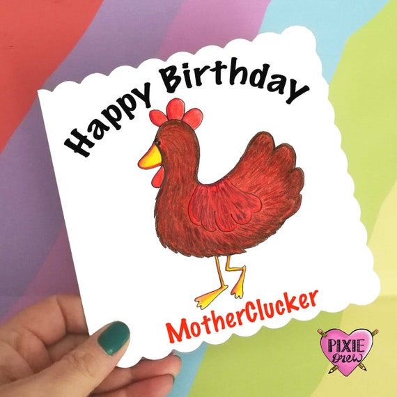 Carte De Poule De Joyeux Anniversaire Carte De Clic De Mere Etsy Carte De Poule De Joyeux Anniversaire Carte De Clic De Mere Etsy