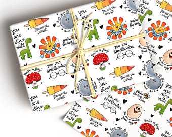 Cute Pun Wrapping Paper – “Best Son Ever” – Hand‑Drawn Illustration – Funny Gift Wrap for Boys Birthdays and gift days