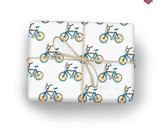 BMX Gift wrap, BMX wrapping paper, bike gift wrap, novelty bike print gift wrap, bicycle wrapping paper