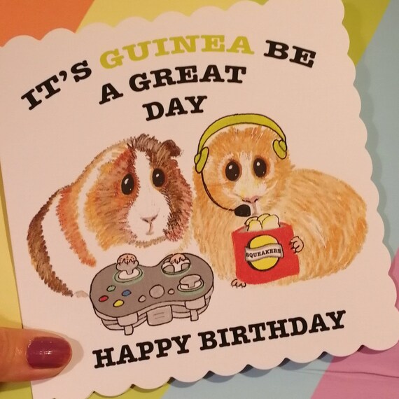 Carte Danniversaire De Cochon Dinde Carte De Joueur Carte Etsy