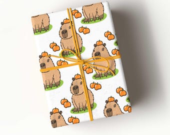 Wrapping Paper - Cute Capybara Design, Perfect for Her, Unique Gift Wrap, Fun & Playful Wrapping Supplies