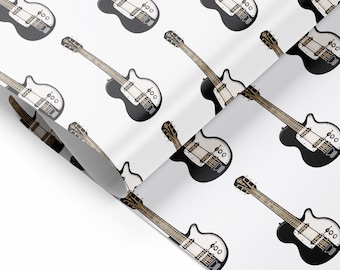 Electric Guitar wrapping paper, musician gift wrap