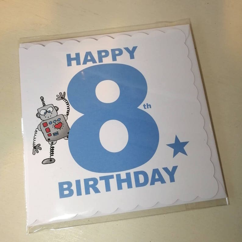 Carte Danniversaire Pour Un Garcon Ou Une Fille De 8 Ans Age Etsy Carte Danniversaire Pour Un Garcon Ou Une Fille De 8 Ans Age Etsy