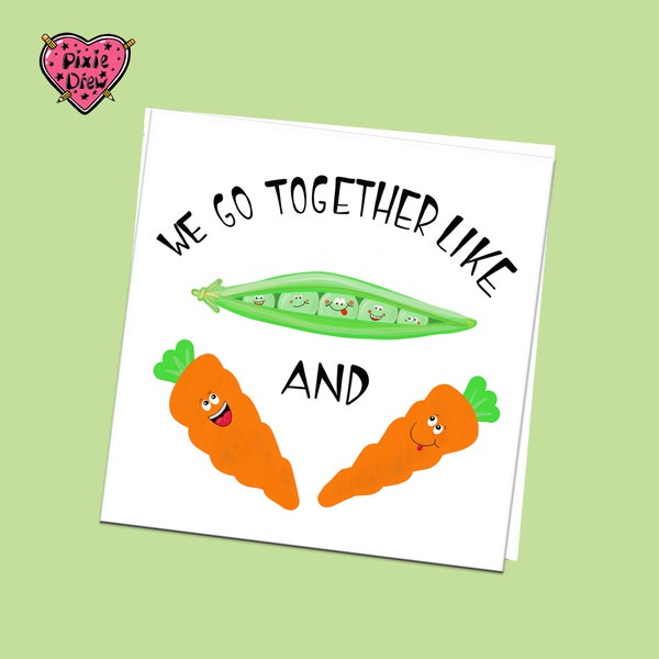 Peas and Carrots Etsy UK